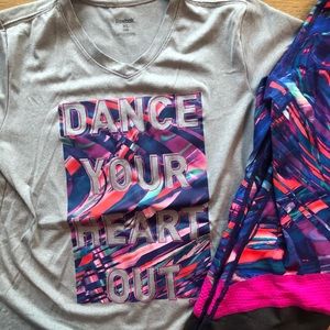 Reebok Dri-for outfit. Top and capris.